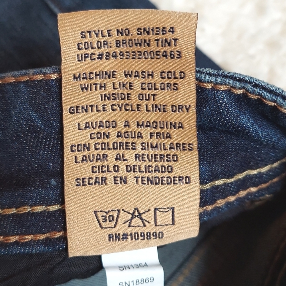 Men's Seven7 Premium Dark Wash Straight Fit Jeans - Picture 9 of 13